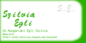 szilvia egli business card